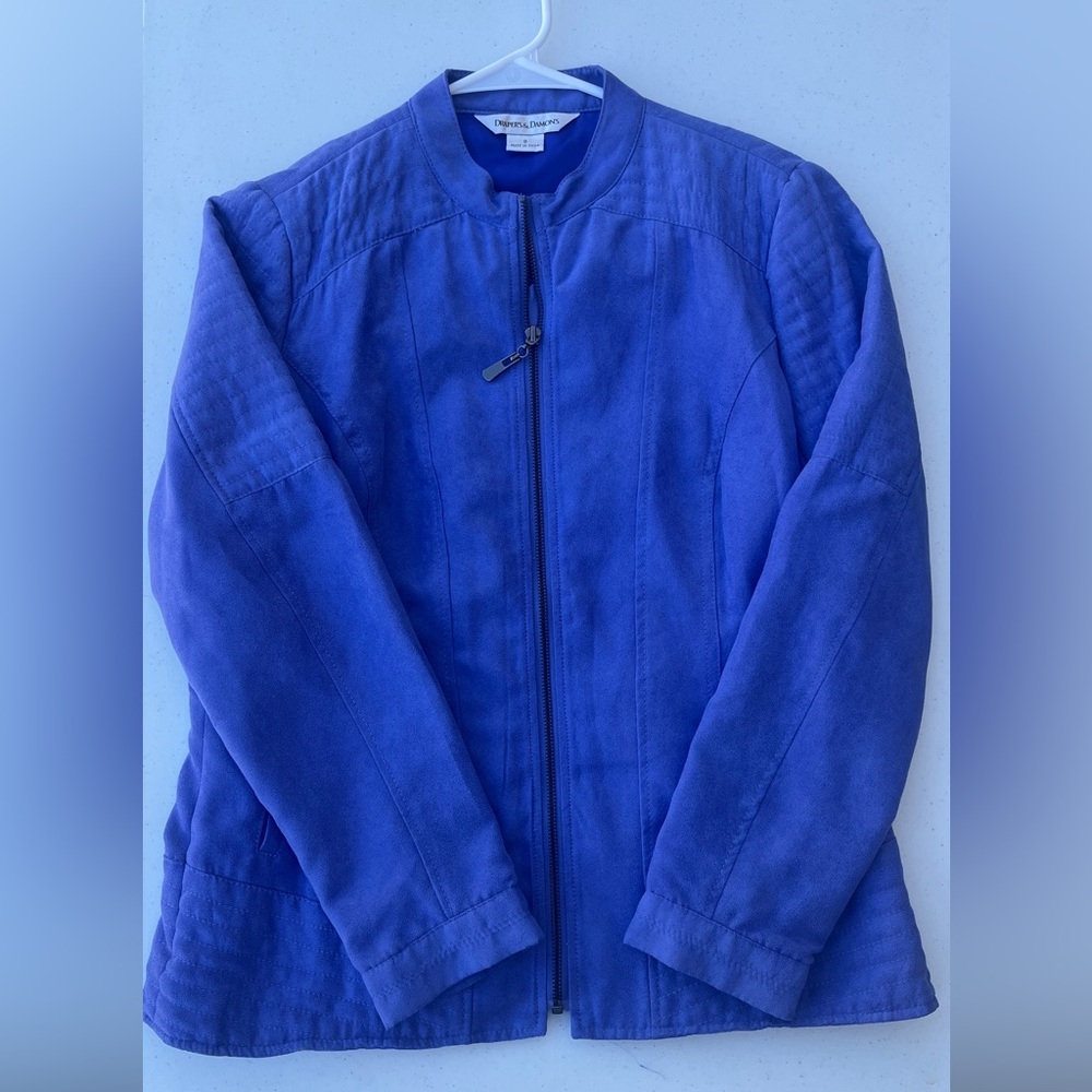 Ladies Blue Zip-up Jacket